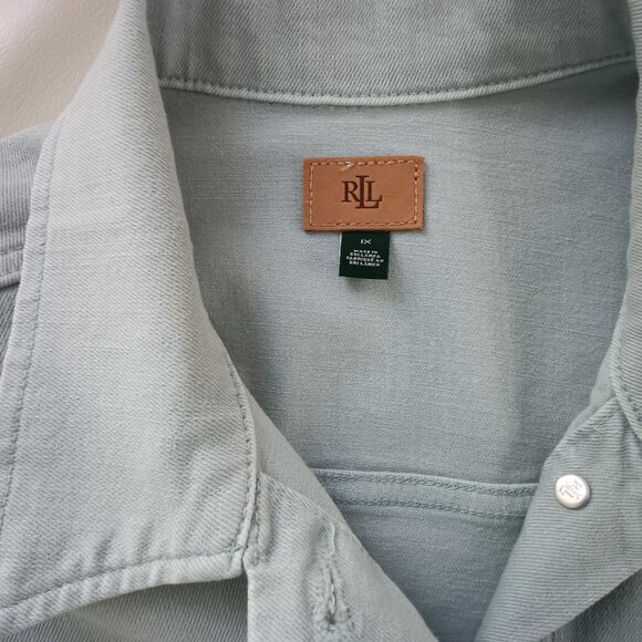 Lauren Ralph Lauren Set Denim Cropped Jacket 1X and Jeans 18W - Picture 5 of 8